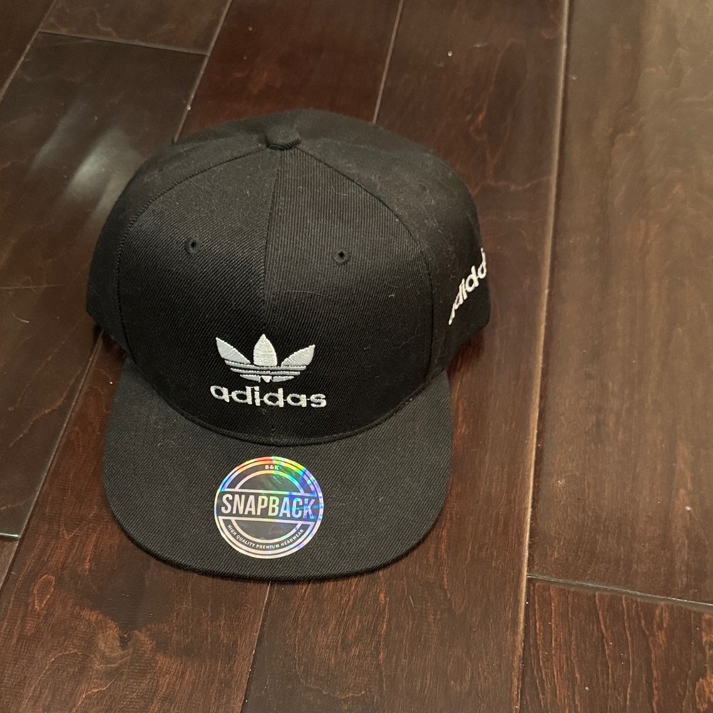 Adidas Black and White Logo Snapback